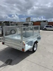 7x4 Single Axle Heavy Duty Galvanised Tipper with 400mm sides