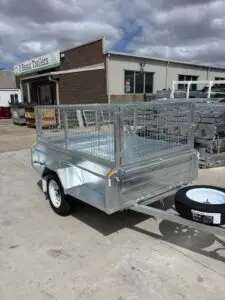 7x4 Single Axle Heavy Duty Galvanised Tipper with 400mm sides