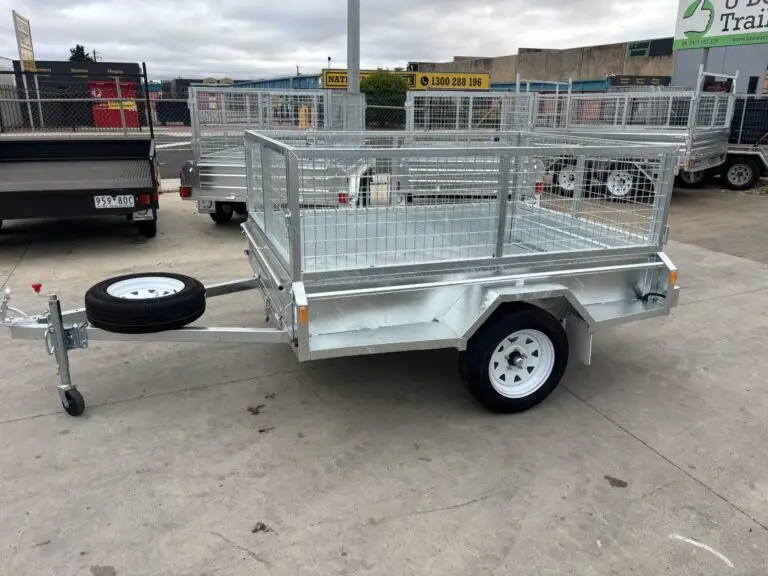 7x5 Single Axle Heavy Duty Galvanised Tipper with 300mm sides