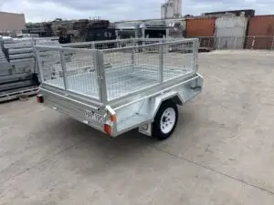7x5 Single Axle Heavy Duty Galvanised Tipper with 300mm sides