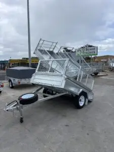 7x5 Single Axle Heavy Duty Galvanised Tipper with 400mm sides