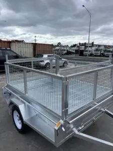7x5 Single Axle Heavy Duty Galvanised Tipper with 400mm sides