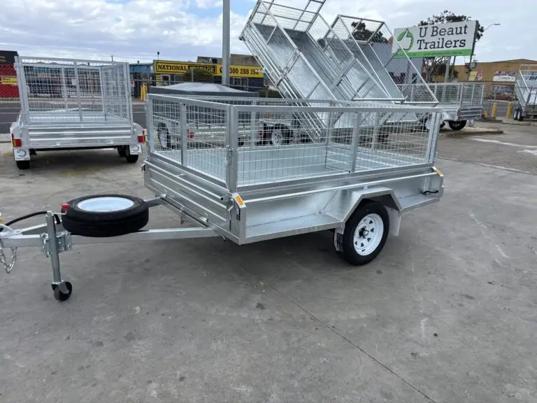 8x5 Single Axle Heavy Duty Galvanised Tipper with 300mm sides