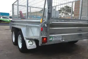 9x5 Tandem Axle Heavy Duty Galvanised with 400mm sides, 2800kg ATM