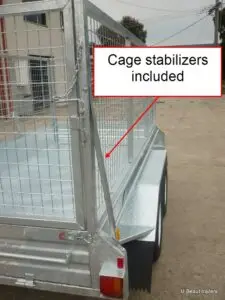 8x5 Tandem Axle Box Trailer Galvanised Cage Heavy Duty 2800kg ATM