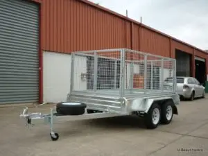 8x5 Tandem Axle Box Trailer Galvanised Cage Heavy Duty 2800kg ATM