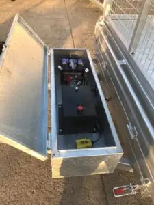 8x5 Hydraulic Tandem Tipper with  Cage Galvanised 2000kg ATM