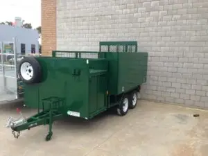 8x5 Tandem Lawn Mower Trailer Green 2000kg ATM