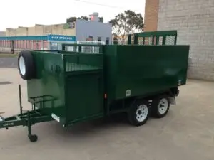 8x5 Tandem Lawn Mower Trailer Green 2000kg ATM