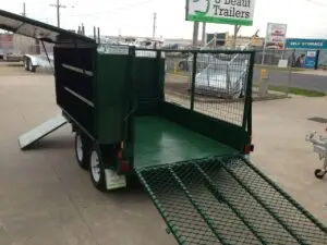 8x5 Tandem Lawn Mower Trailer Green 2000kg ATM