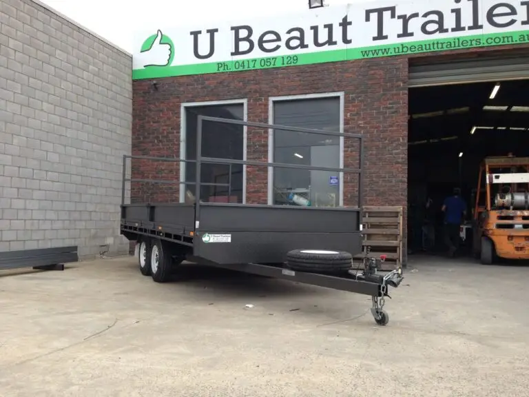 14x7 Tandem Flat Top with H-bars , Split sides, 2000kg ATM