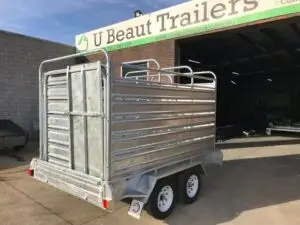 10x6 Tandem Stock Cattle Crate Trailer 2800kg ATM