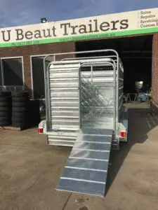 12x6 Tandem Stock Cattle Crate Trailer Galvanised 2800kg ATM