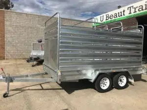12x6 Tandem Stock Cattle Crate Trailer 2000kg ATM
