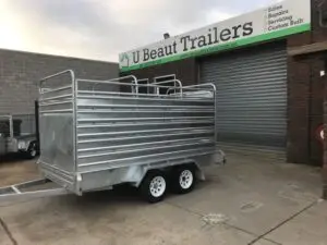 10x6 Tandem Stock Cattle Crate Trailer 2800kg ATM