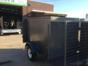 Lawn Mower 7x5 Single Axle Box Trailer Hydraulic Tipper