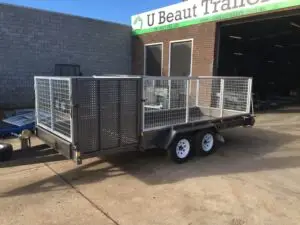 16x6 Lawn Mowing Tandem Trailer Cage trailer Australian Made Ramp