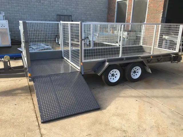 16x6 Lawn Mowing Tandem Trailer Cage trailer Australian Made Ramp