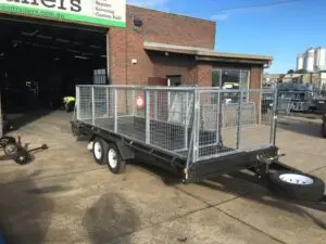16x6 Lawn Mowing Tandem Trailer Cage trailer Australian Made Ramp