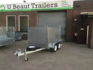 8x5 Tandem Trailer Tradesman Galvanised 1/2 Tradie Caged 1000mm