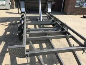 14x8 Flat Top Hydraulic Tipper Tri-axle with fold down sides, 4500kg ATM