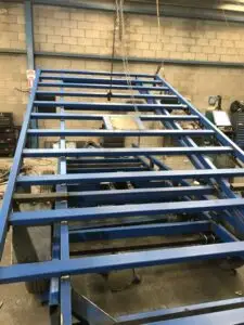 14x8 Flat Top Hydraulic Tipper Tri-axle with fold down sides, 4500kg ATM