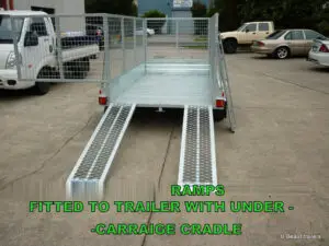 9x5 Tandem Tipper with 380mm side and 800mm Cage 2000kg ATM