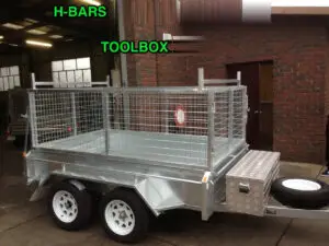 8×5 Single Axle Trailer 1500kg Galvanised Braked Heavy Duty