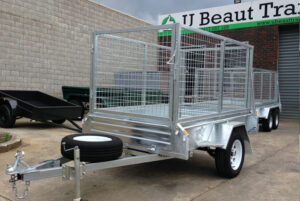 7x4 Single Axle Heavy Duty Galvanised Tipper with 300mm sides